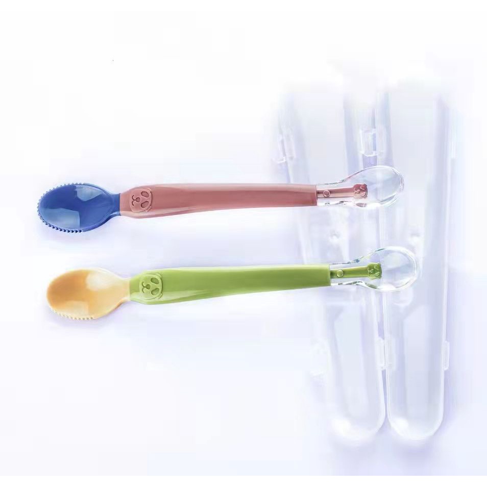 Sendok Sugar Baby Silicone Spoon with Cover / Sendok Bayi Silikon Sugar Baby Healthy Silicone Spoon sendok makan bayi SENDOK BAYI DENGAN WADAH SENDOK DENGAN TEMPAT TEMPAT SENDOK TRAVELING SENDOK SET BAYI sendok kerok sendok 2IN1 SENDOK SILICONE