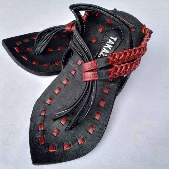 TAKAZA | Sandal Kulit Sapi Model Replika Terompah Nabi Original