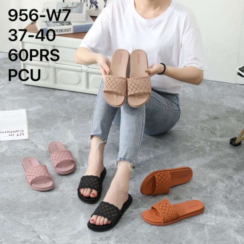 sandal balance 956-w7 jaring sandal jelly wanita motif jaring