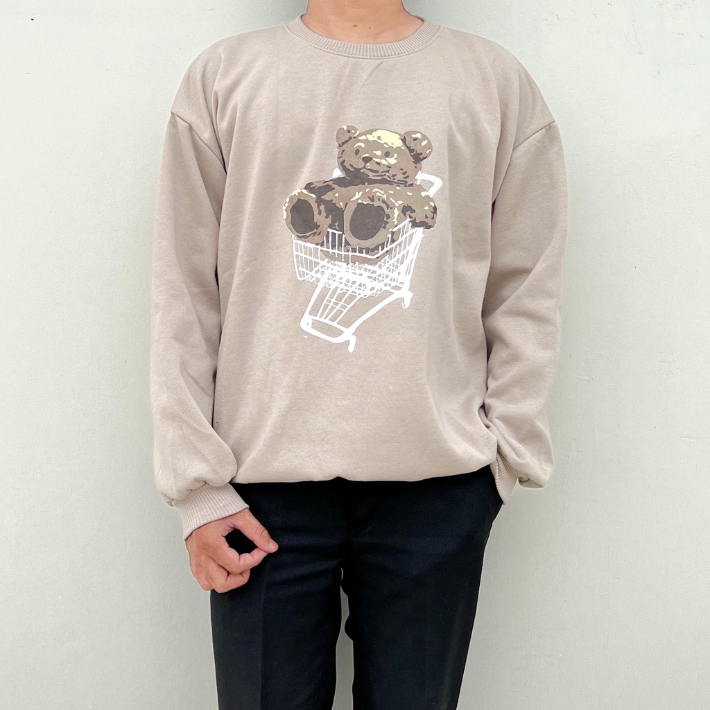 TROLLY BEAR SWEATER OVERSIZE PRIA SWITER CREWNECK