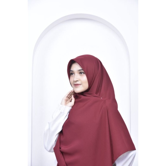 Jilbab Segi Empat Jumbo Syari 140 x 140 Bahan Wolfis