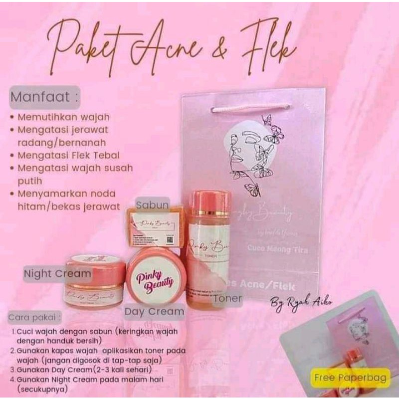 CREAM PINKY BEAUTY PENGHILANG FLEK HITAM DAN JERAWAT PARAH