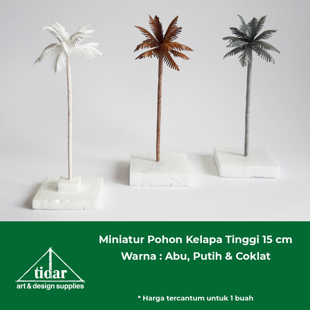 

[MR] MG - Miniatur Maket Pohon Kelapa Tinggi 15 cm / Coconut Tree