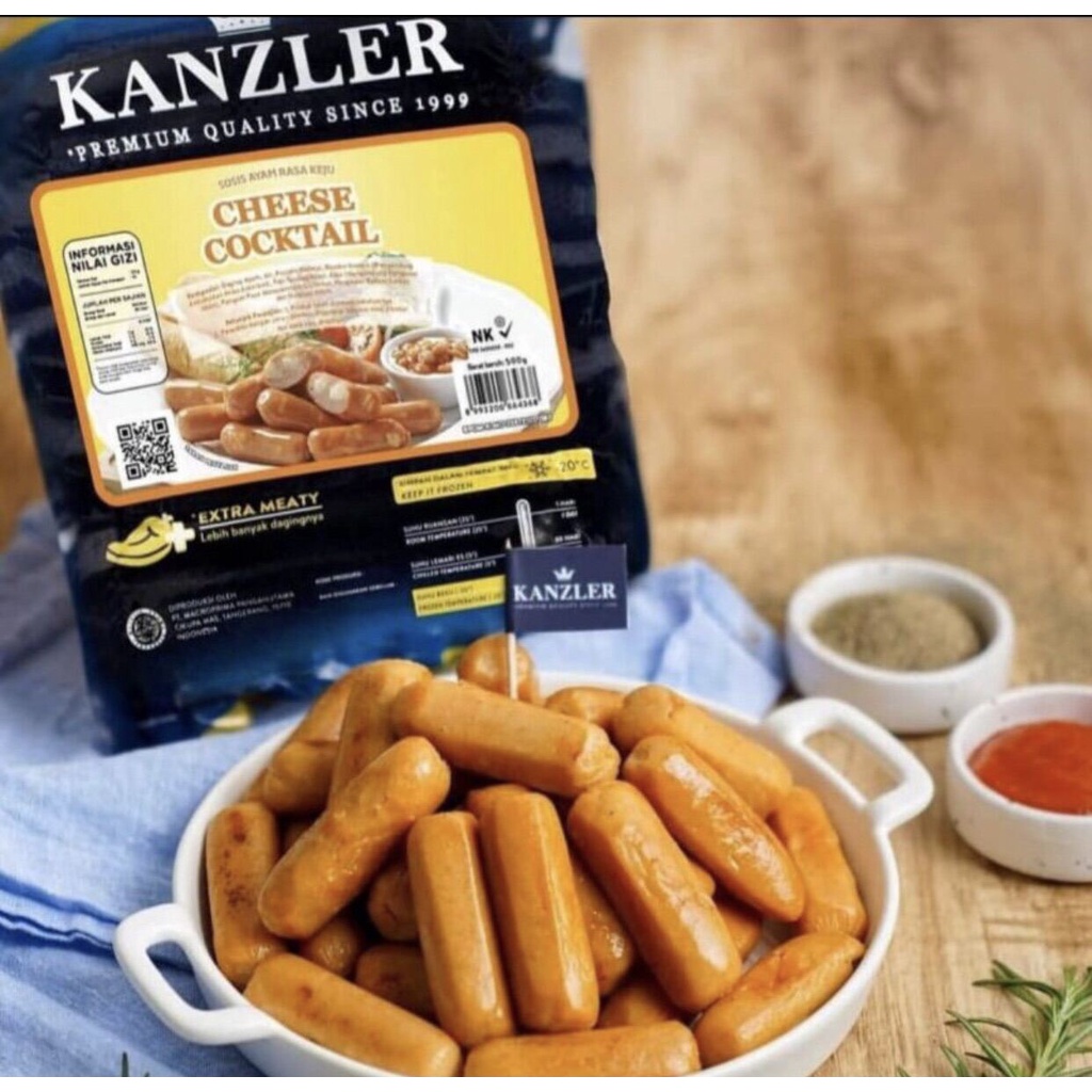 

KANZLER CHEESE COCKTAIL SOSIS 500 GR/ SOSIS AYAM RASA KEJU/ SOSIS