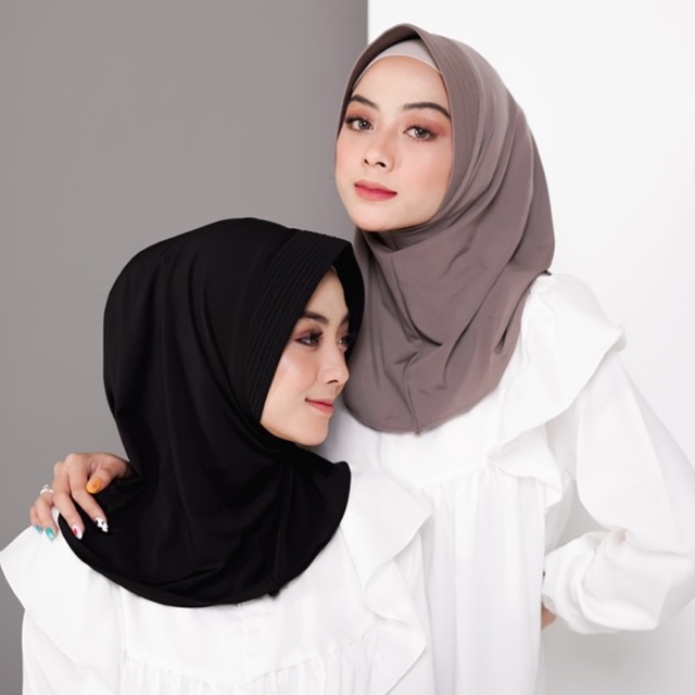 Jilbab Sport All Size / Hijab Instan / Bergo Sport / Jilbab Olahraga / Bergo Hamidah / Kerudung Olahraga