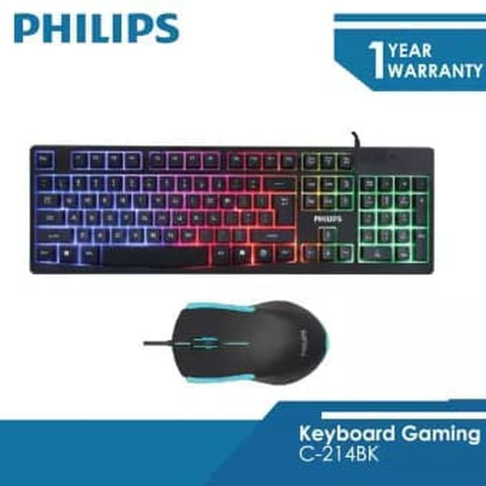 Philips Mouse Dan Keyboard Bundle GAMING Momentum - C214BK