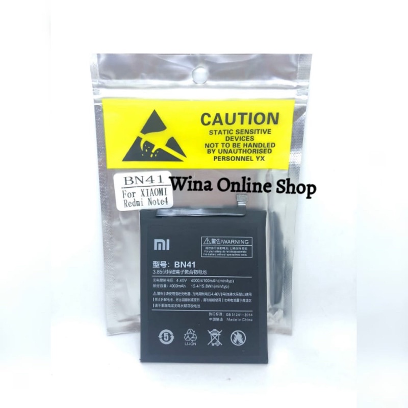 Baterai Redmi note 4 (BN-41)