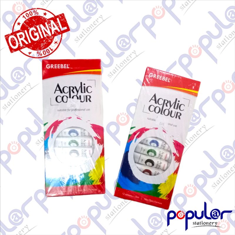 

Cat Acrylic Greebel 12 Warna