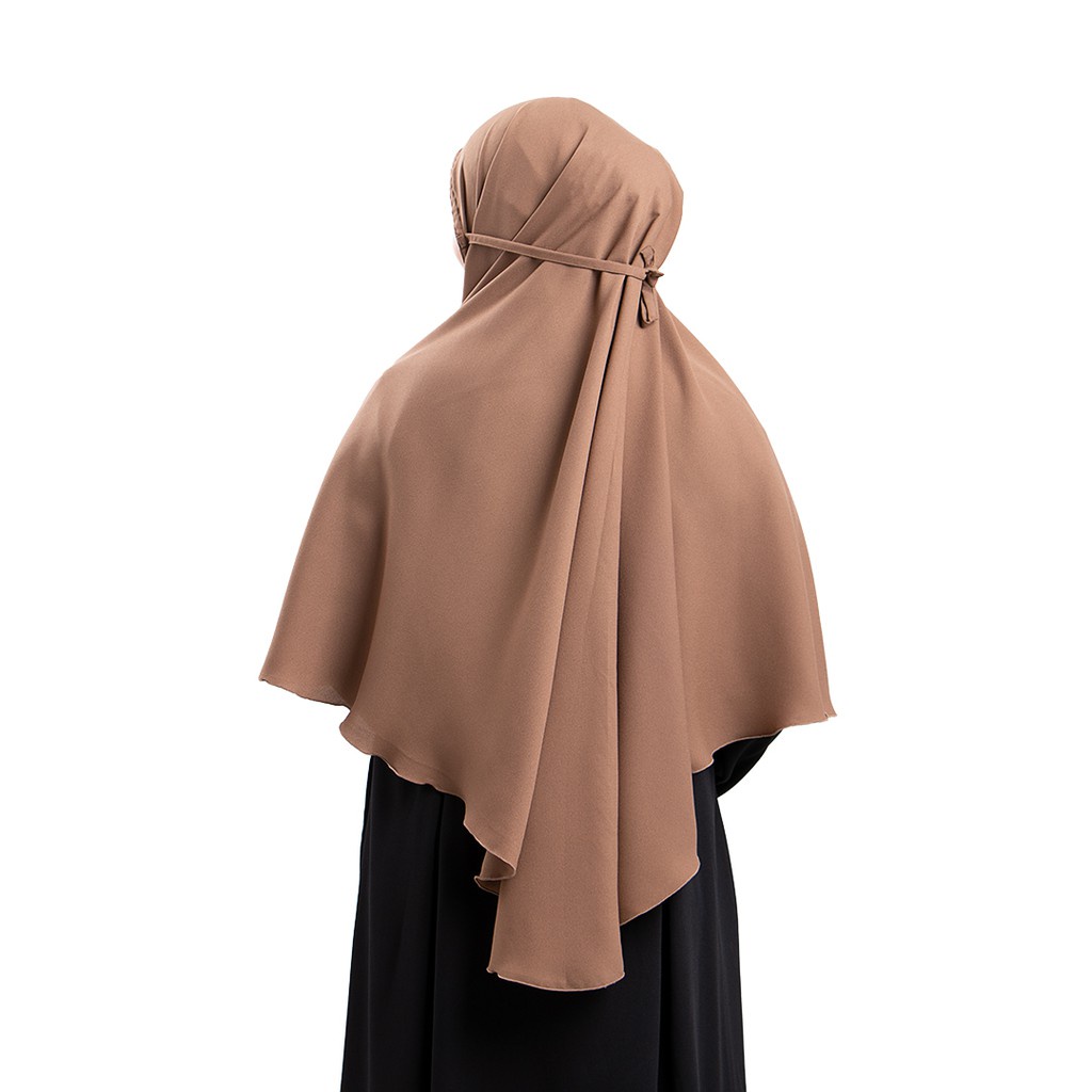 Hijab Instan Jumbo Syari - Bergo Maryam Ukuran Besar Diamond Non Pet Tali