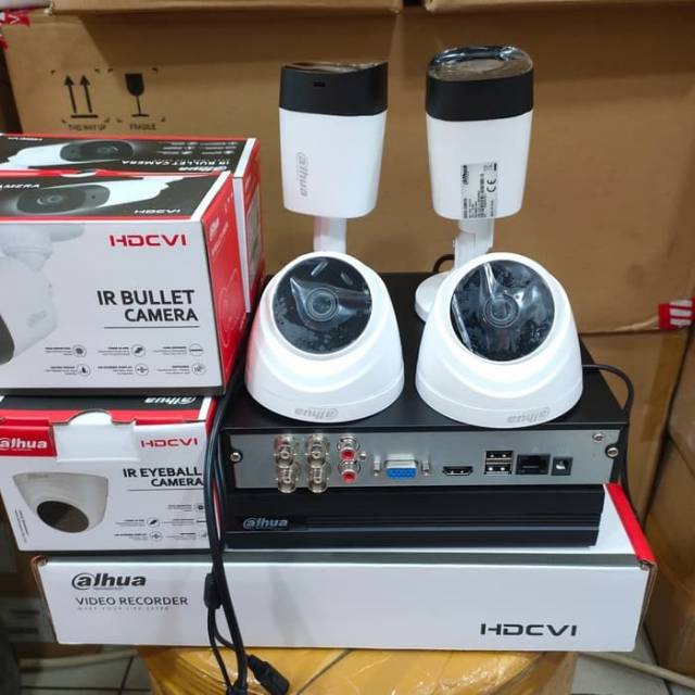 Promo paket cctv 4ch 2mp 1080p dahua hdcvi+hdd 320gb komplit tgl pasang