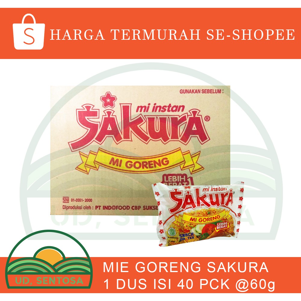 

MIE GORENG SAKURA KARTON ISI 40 @60g