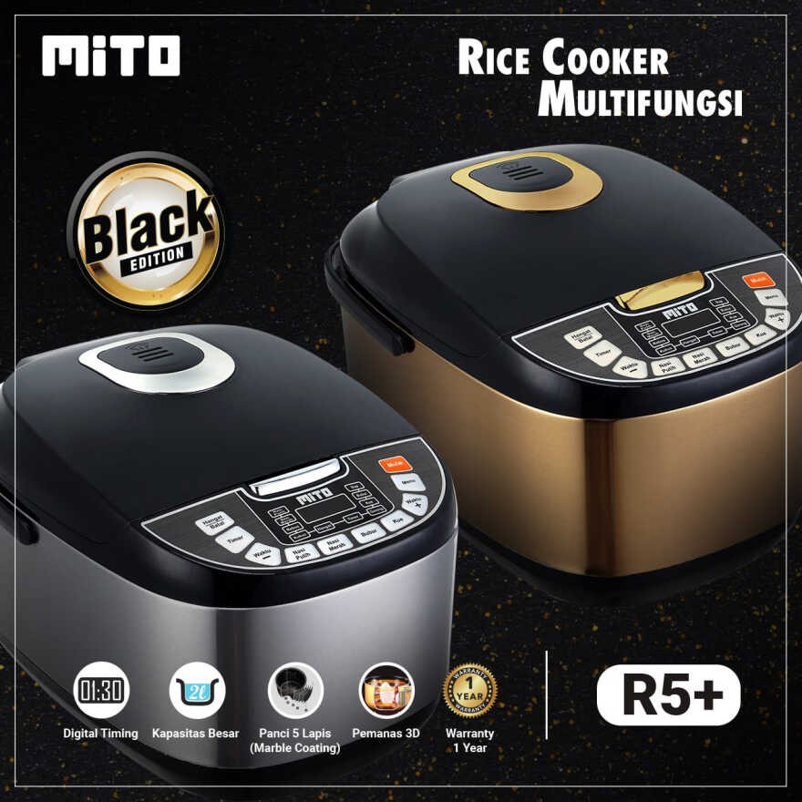 MITO Digital Rice Cooker Multifungsi Penanak Nasi 2 L R5 Plus