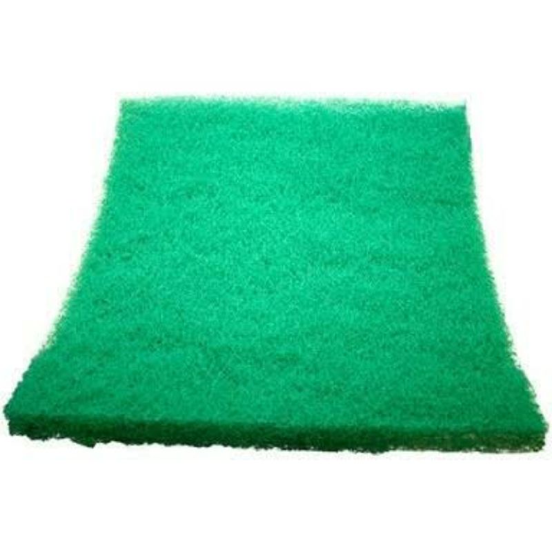 Green Coarse woll media filter kapas busa hijau 25 x 10 x 2 cm import