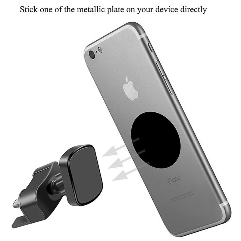 Mobil Ponsel Mount CD Slot Magnetik Mobil Mount Magnet Holder untuk iPhone/8/7 Plus Tombol Rilis Universal Ponsel Dudukan Mobil