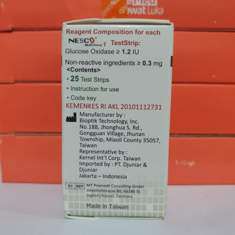 Strip Gula Darah Nesco Stik Gula Darah Nesco Glukosa