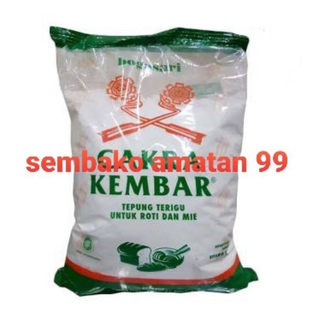 Tepung Terigu Cakra Kembar Ekonomis Premium Kemasan 1kg Bogasari