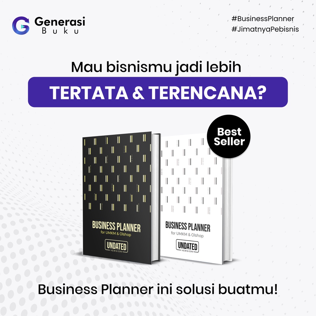 

BUSINESS PLANNER for UMKM dan Olshop by K-Planner (HARD COVER) || Daily Planner || Monthly Planner || Buku Penunjang Bisnis UMKM || Planner untuk Pebisnis Olshop || BARU