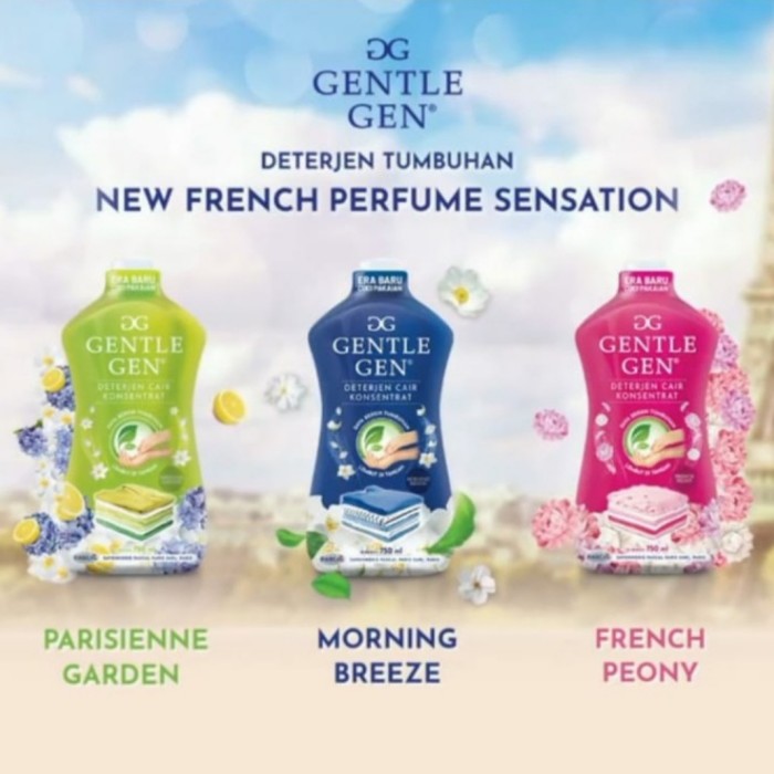 GENTLE GEN DETERJEN CAIR FRENCH PEONY UKURAN 750ML