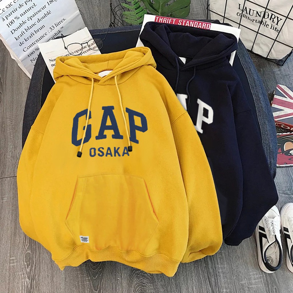 SWEATER HOODIE JEMPER OSAKA UNISEX matt COTTON fleece Premium