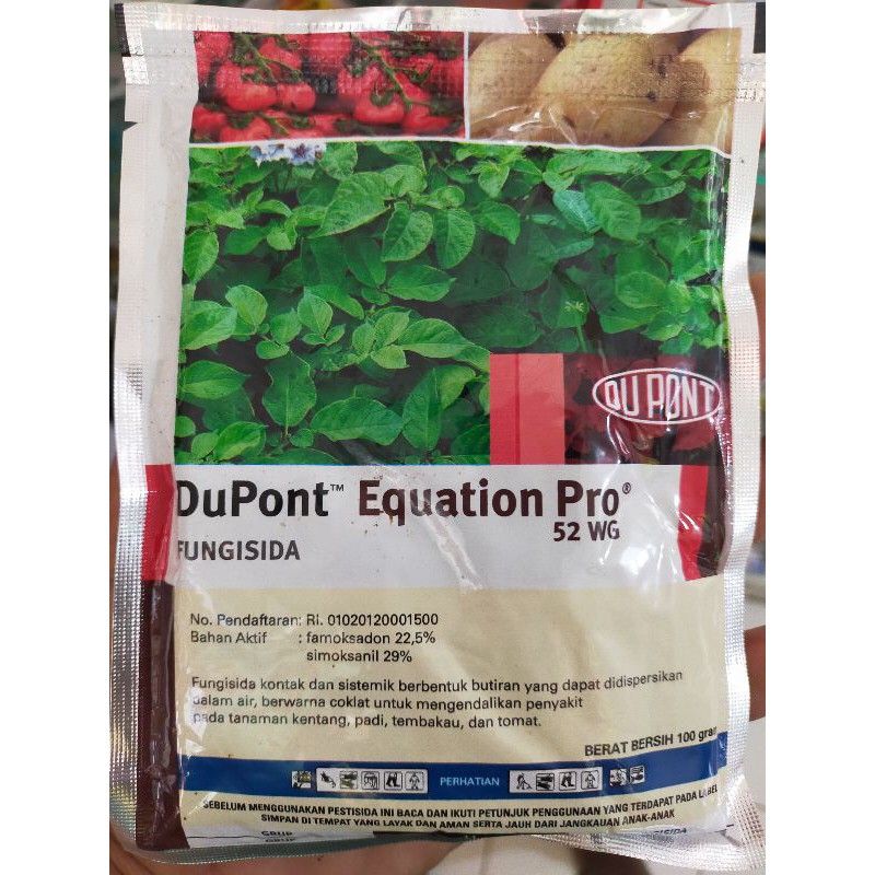 FUNGISIDA DUPONT EQUATION PRO 52WG 100 GRAM