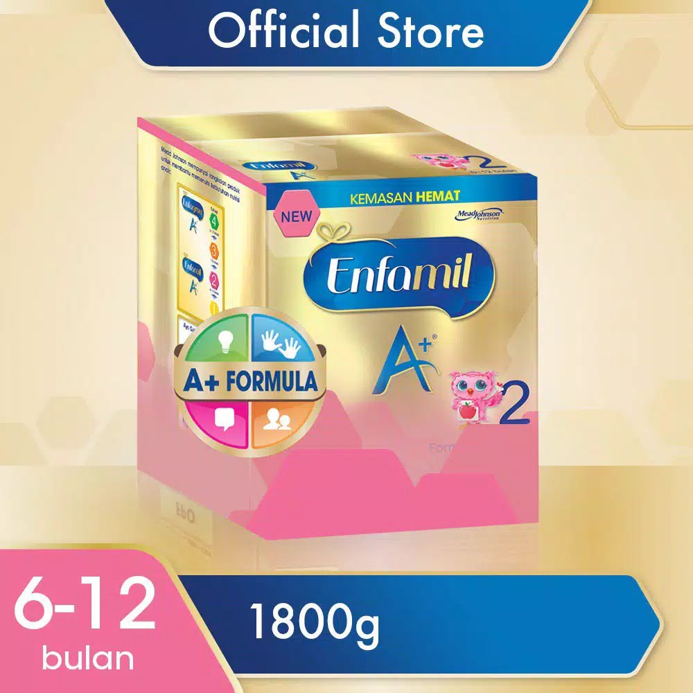 Enfamil A+ 1 dan 2 ( 1800 gram )