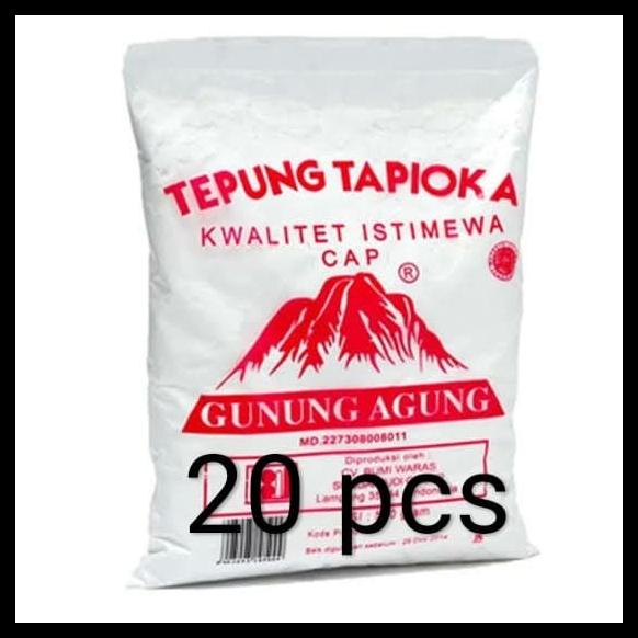 

TERBARUU!! Tepung Tapioka cap Gunung Agung 500gr per dus TERBARU