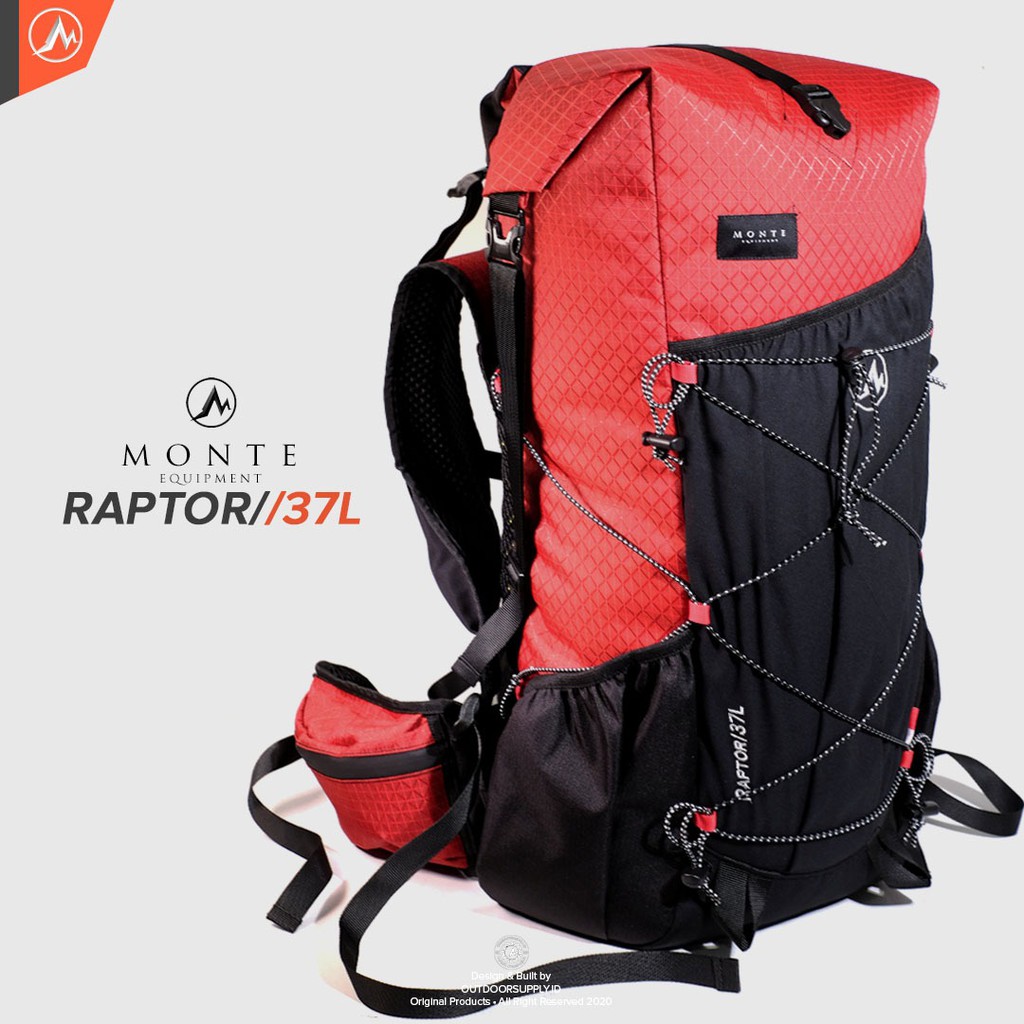 MONTE EQUIPMENT RAPTOR 37L - LIMITED RED EDITION | Tas Ultralight Not ININI Kalahari Kawipack