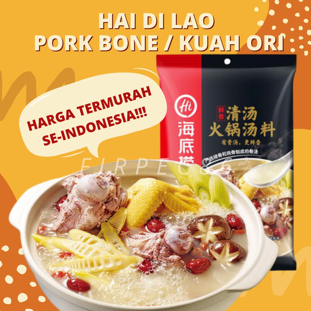 Haidilao Hotpot Seasoning Original Pork Bone / Bumbu Instant Haidilao Collage