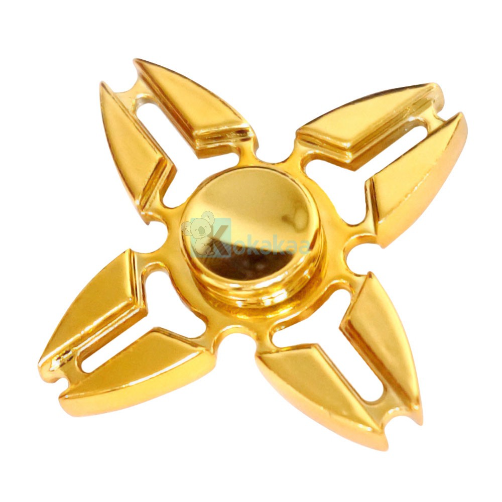 Fidget Spinner Metal Shuriken Chrome Premium Triangle