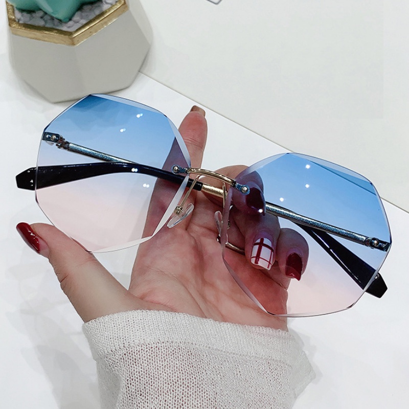 ELFYDO K711 Kacamata Fashion Bentuk Hexagonal Sunglasses Frame Korea Style