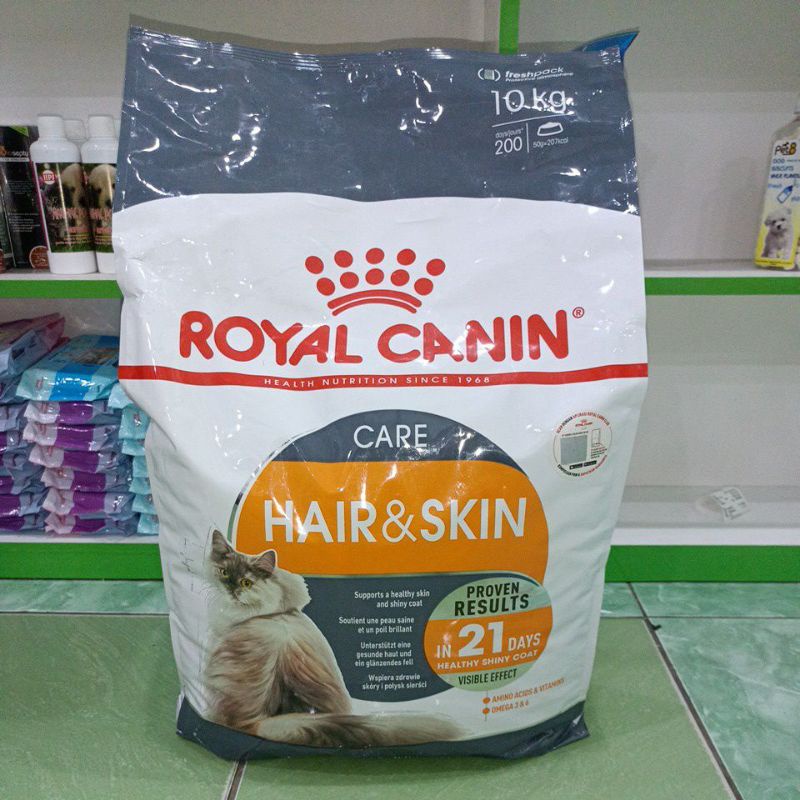 Grab/Gojek Royal Canin Hair&amp;skin care 10kg Freshpack/ RC HAIR N SKIN/ MAKANAN KUCING ROYAL CANIN