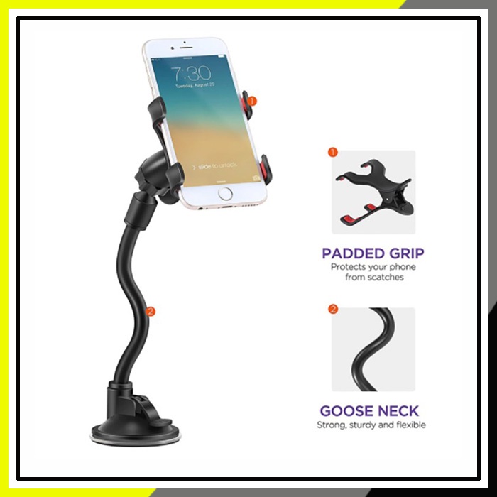 Holder Hp Kaca Mobil 360 Rotatable Tipe Robot Angsa