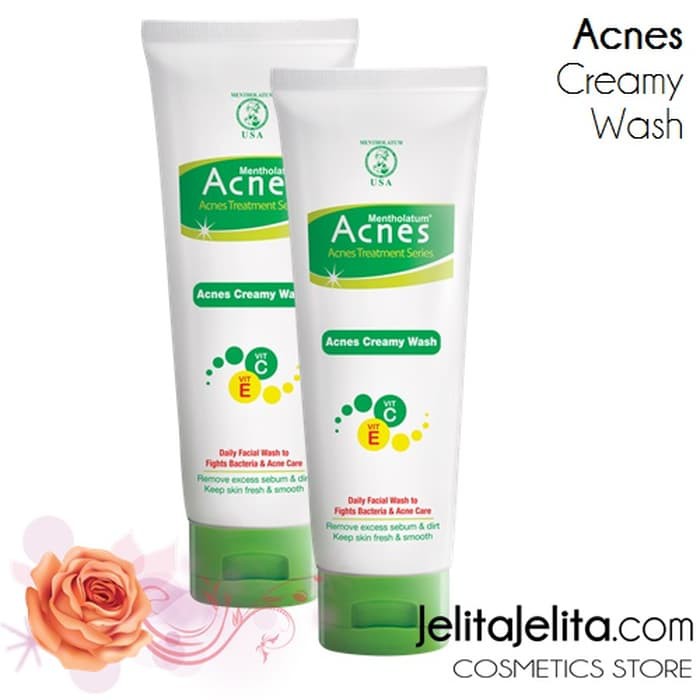 Perawatan Kulit Penghilang Bekas Jerawat Kecantikan Acnes Creamy Face Wash Sabun Wajah Jerawat Shopee Indonesia