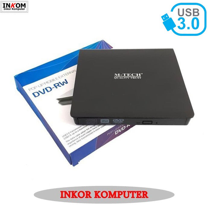 DVD RW External Usb 3.0 m tech Pop Up Mobile External