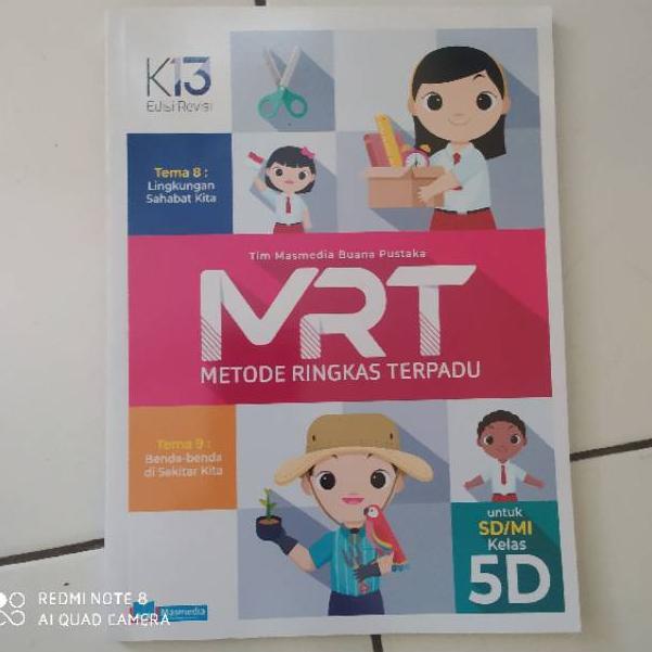 PSO.20Au22ᴬ ◦ Buku MRT kelas 5 SD jilid ABCD Masmedia