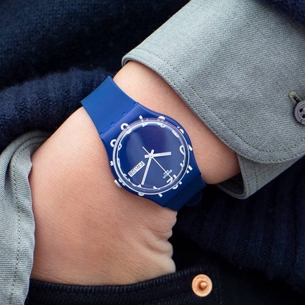 SWATCH SWT GN726 OVER BLUE JAM TANGAN SWATCH ORIGINAL ORI