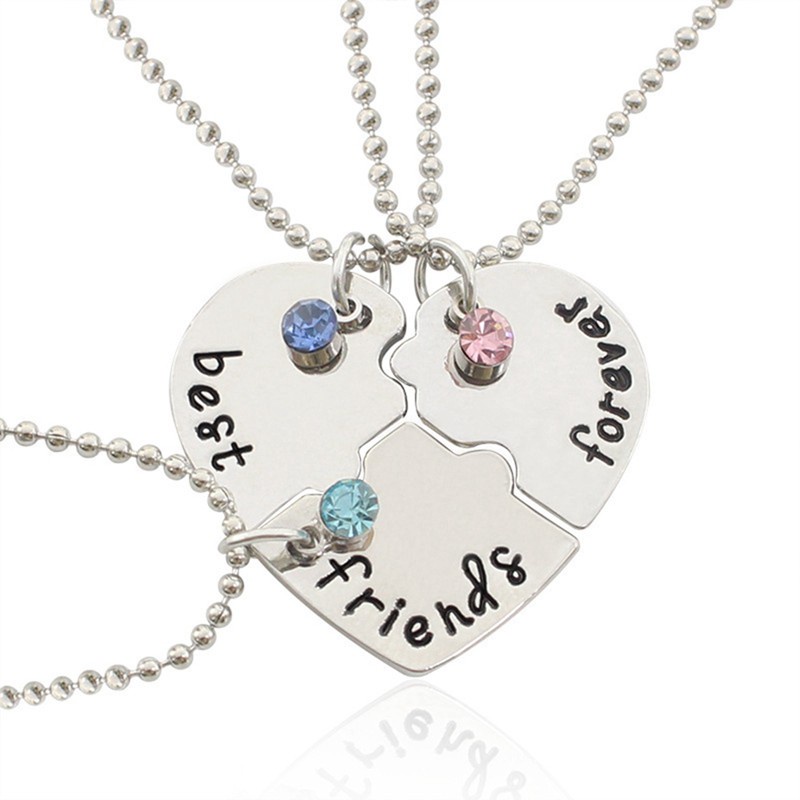 3pcs Kalung Best Friend Forever Kalung Persahabatan