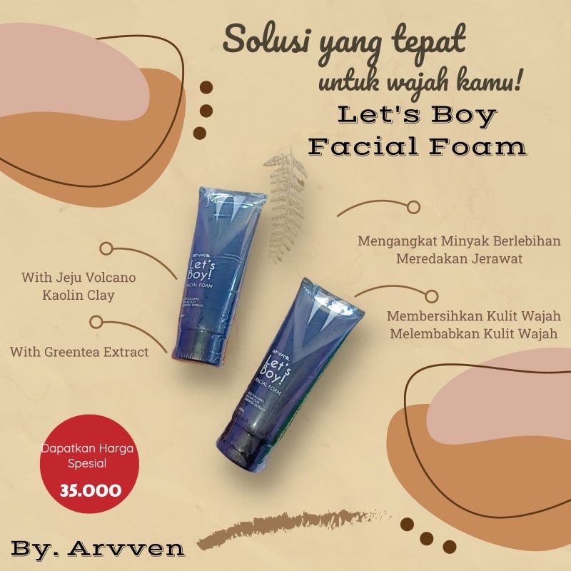 ARVVEN FACIAL FOAM LET’S GIRL &amp; LET’S BOY!