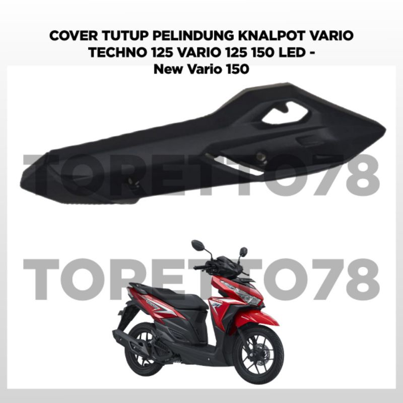 TAMENG KNALPOT ABS COVER KNALPOT ABS HONDA VARIO TECHNO VARIAN 2012 UP