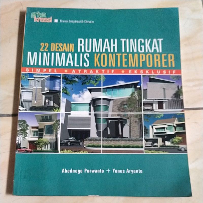 buku 22 desain rumah tingkat minimalis kontemporer