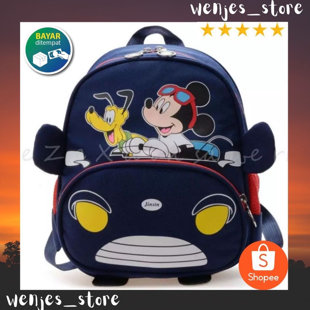 TAS RANSEL ANAK TAS RANSEL SEKOLAH ANAK TK SD TAS RANSEL ANIMASI TAS RANSEL LEOPARD MICKY MOUSE