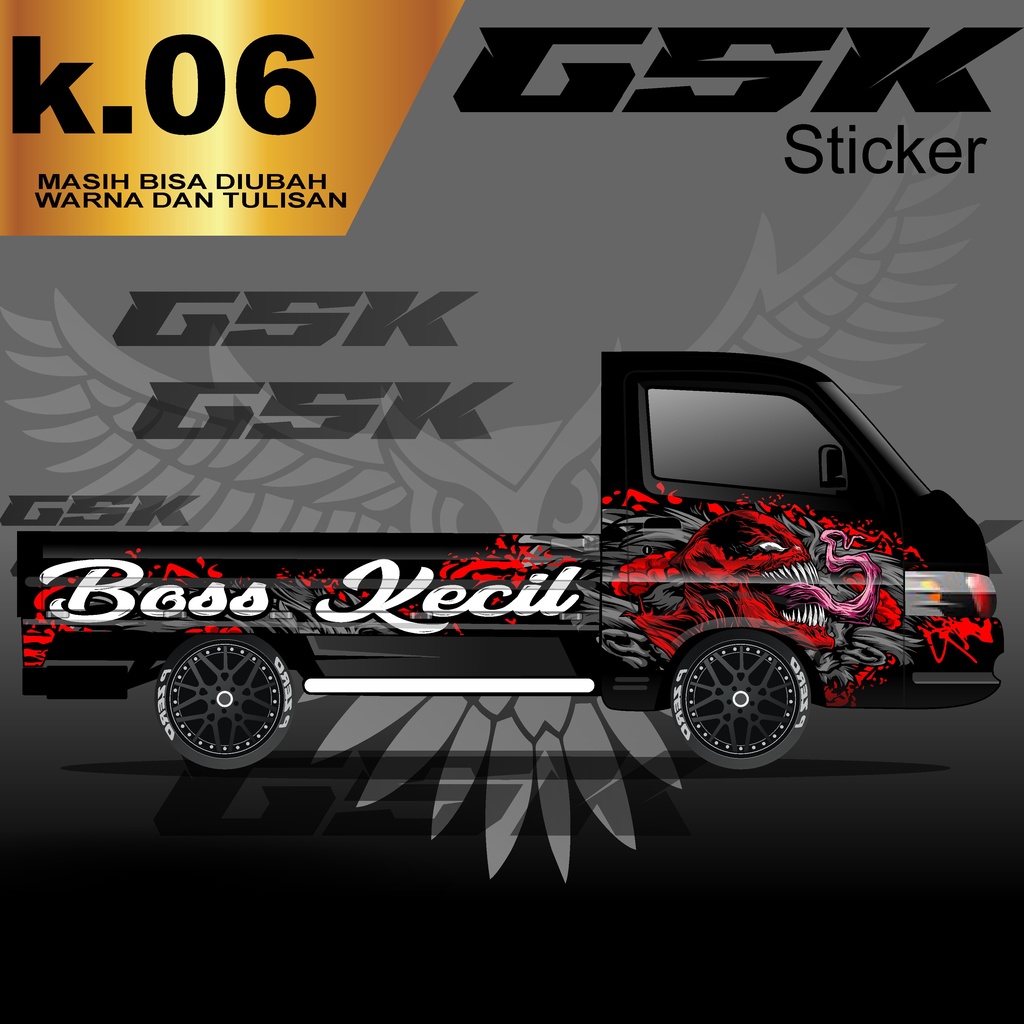 Decal Sticker mobil New Carry Pick Up 2020 Fullbody Stiker Dekal Carry k.06