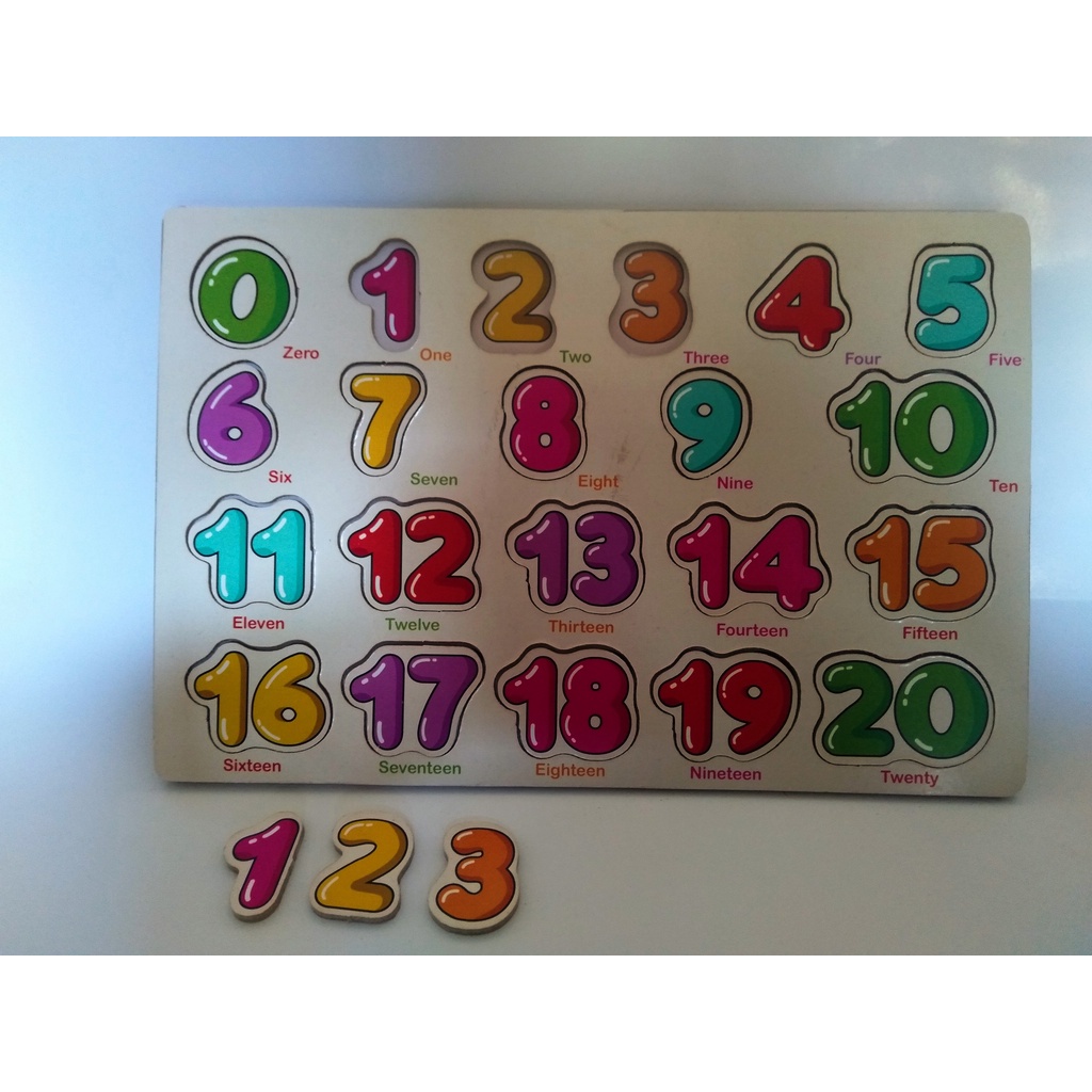 Puzzle kayu Mainan edukasi