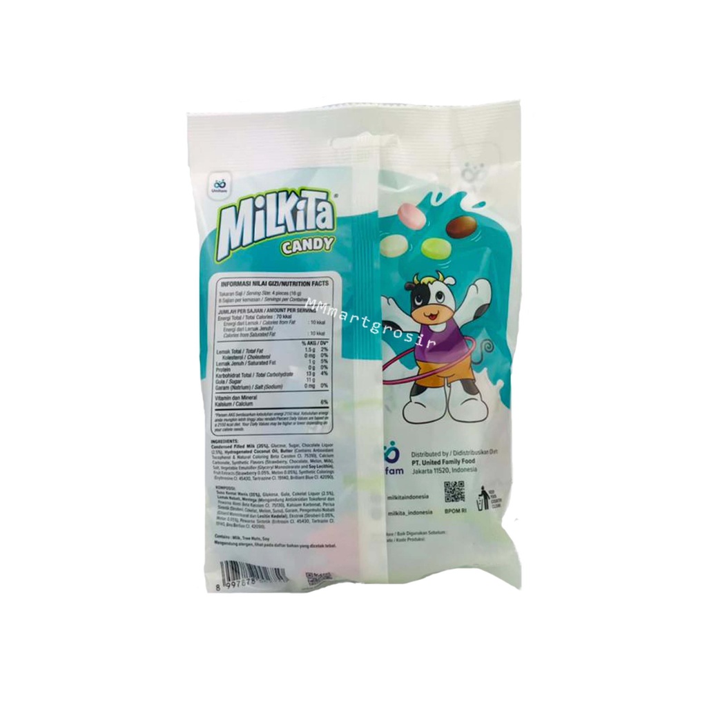 Milkita / Permen susu / tinggi kalsium / 30 pcs