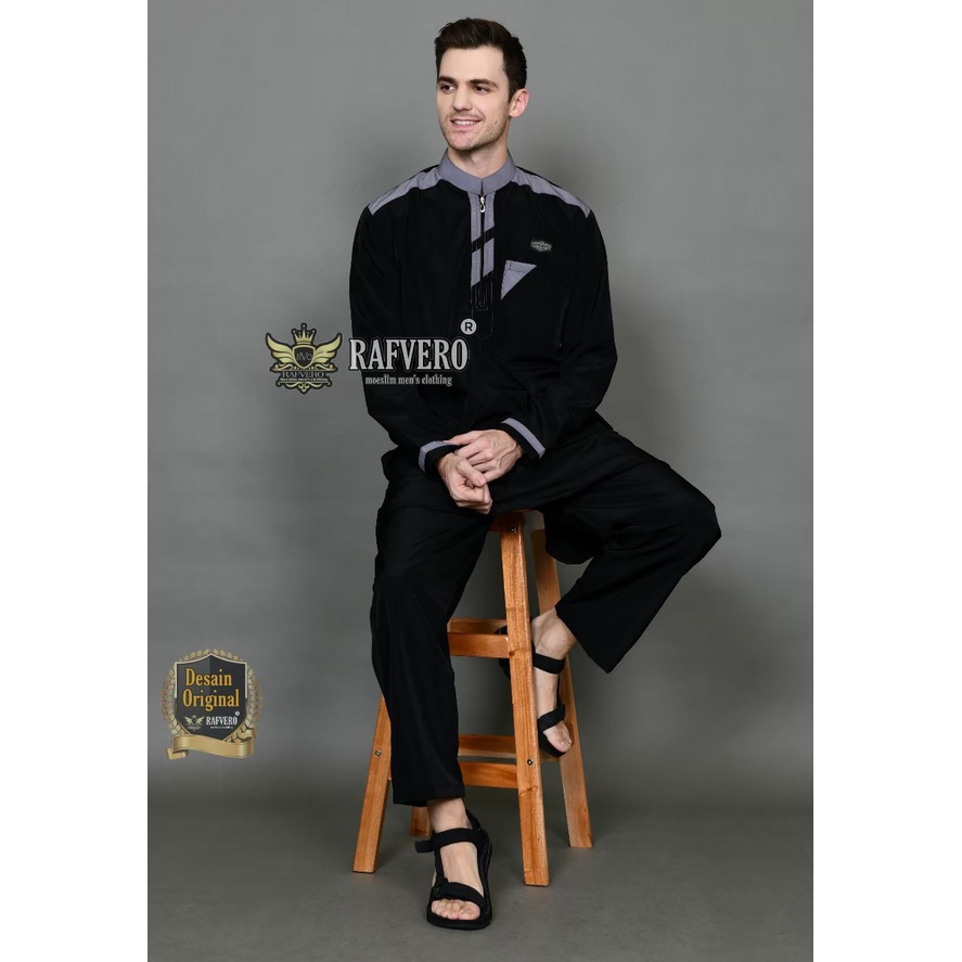 Baju Koko / Baju Muslim Setelan Pakistan Dewasa / Setelan Muslim ABIZAR / Gamis Pria / Koko Pakistan