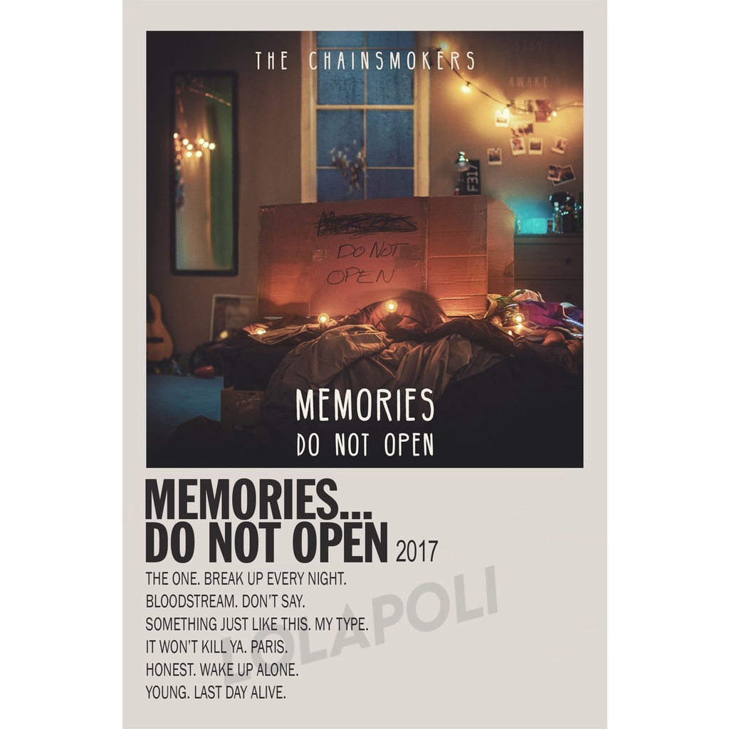 Poster Cover Album Memories...Do Not Open - The Chainsmokers