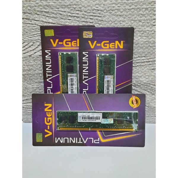 Memory Ram Longdim Ddr3 4Gb V-Gen Pc 12800 ( PC3L 4Gb 12800U )