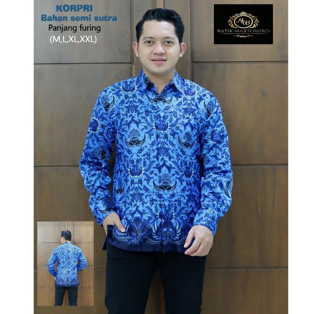 Batik Korpri Full Furing Size M-xxl Asli Solo Termurah