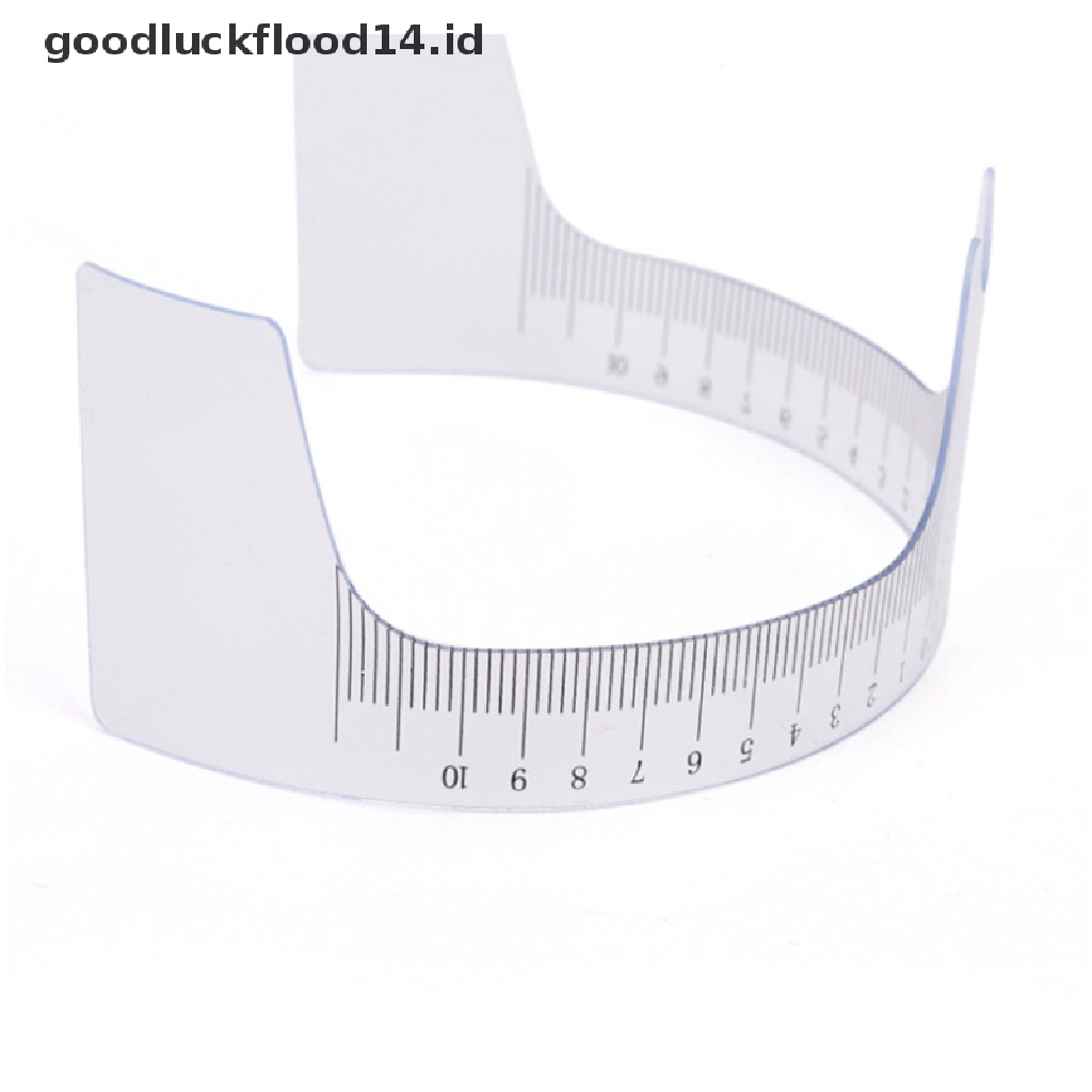 [OOID] Reusable Eyebrow Stencil Makeup Microblading Measure Plastic Tattoo Ruler 2017 ID