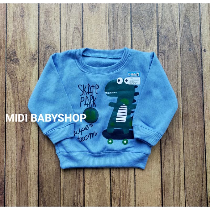 Sweater Bayi 3 - 18 bulan Halus dan Hangat motif Dino